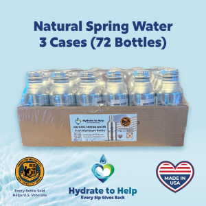 Natural Spring Water – 3 Cases (72 Count)