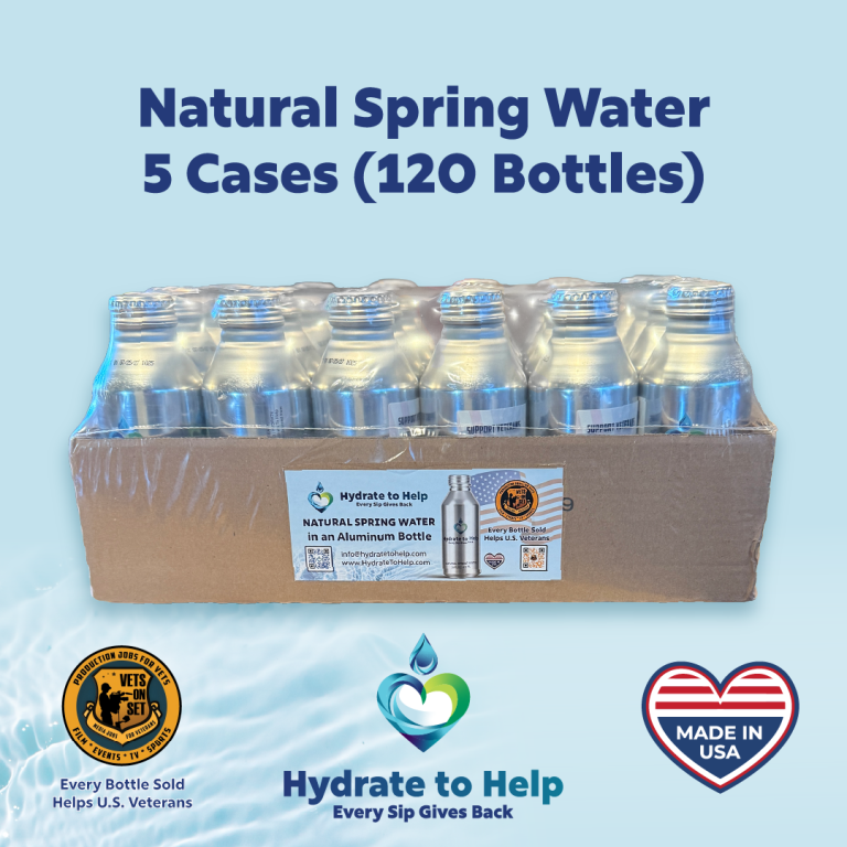 Natural Spring Water – 5 Cases (120 Bottles)